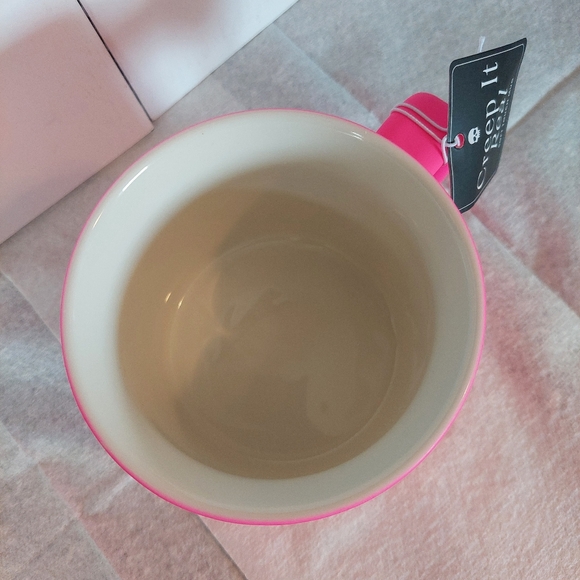 Hot Pink HALLOWEEN Skulls Coffee Tea Mug Creep It Real 16 oz NEW Eccolo - Picture 13 of 13